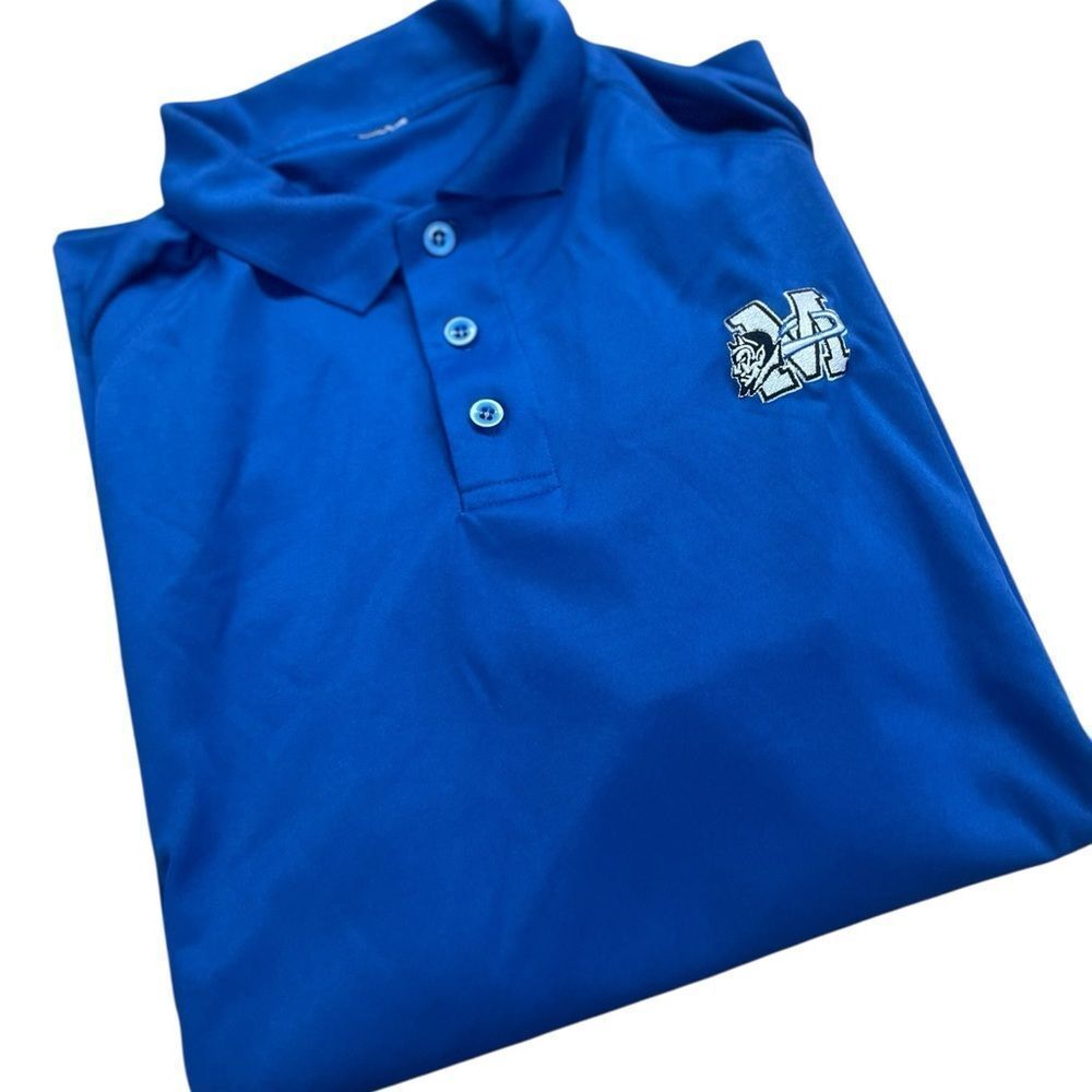 Starter size XL maiden blue devils Blue Polo Shirt